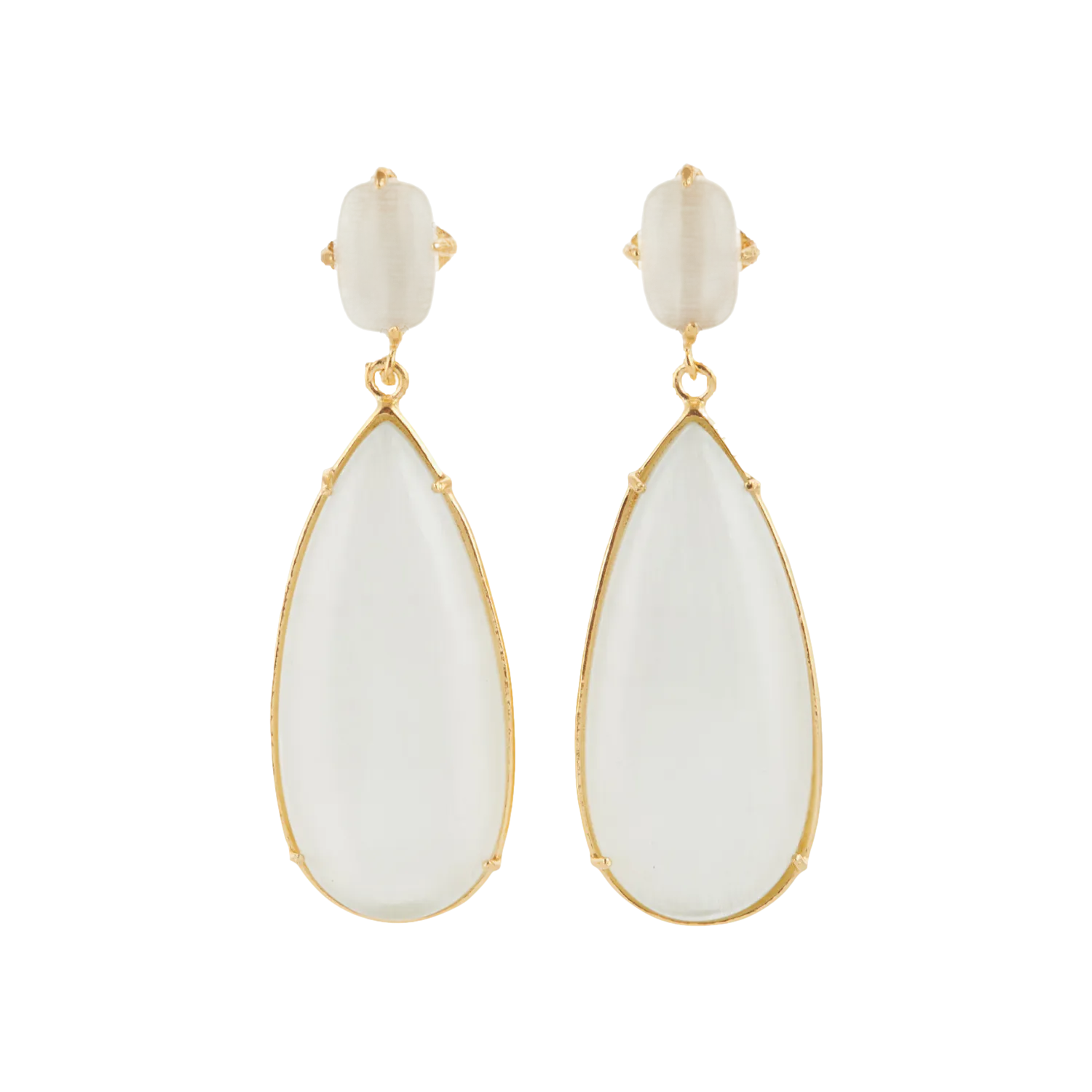 Franca Earrings White