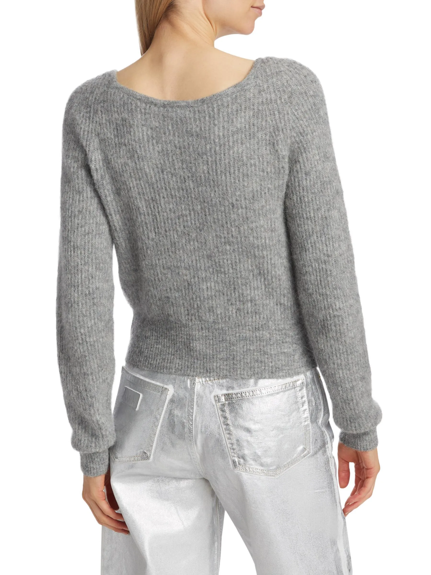 Ganni  |Casual Style Wool Long Sleeves Plain Party Style