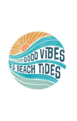 Good Vibes Beach Tides Organic Onesie