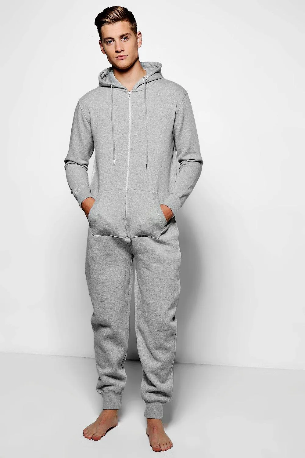 Grey Marl Slim Fit Onesie