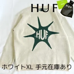 HUF  |Crew Neck Unisex Wool Street Style Long Sleeves Logo