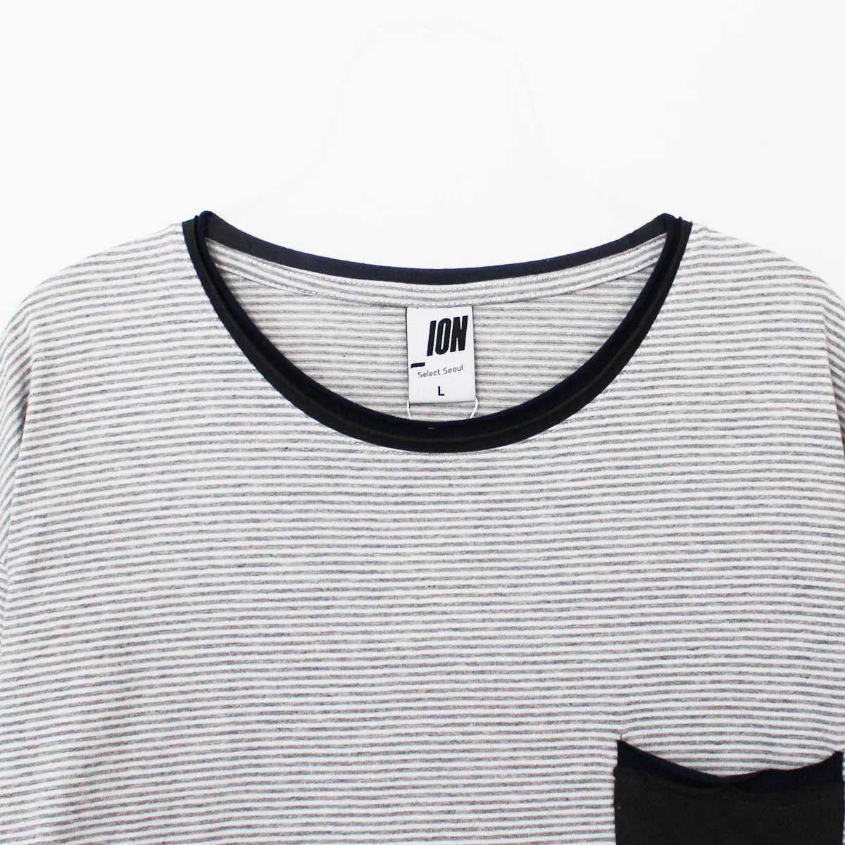 IONSEOUL  |Stripes Unisex Cotton Logo T-Shirts