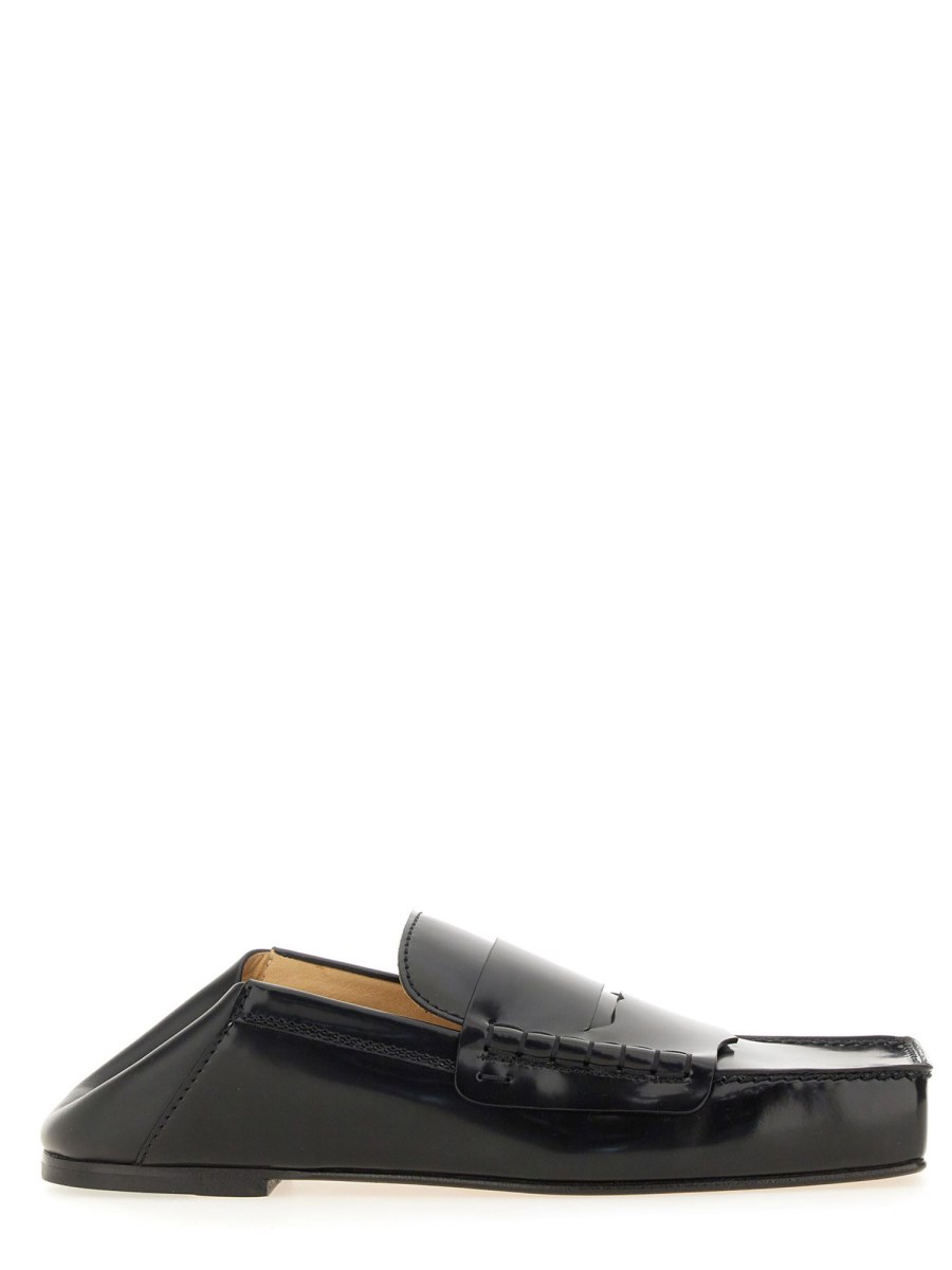 JACQUEMUS      SQUARE LEATHER CARRE LOAFER