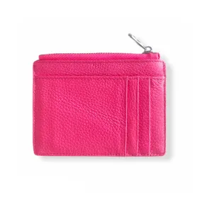 Leather Smart Wallet | Neon Pink