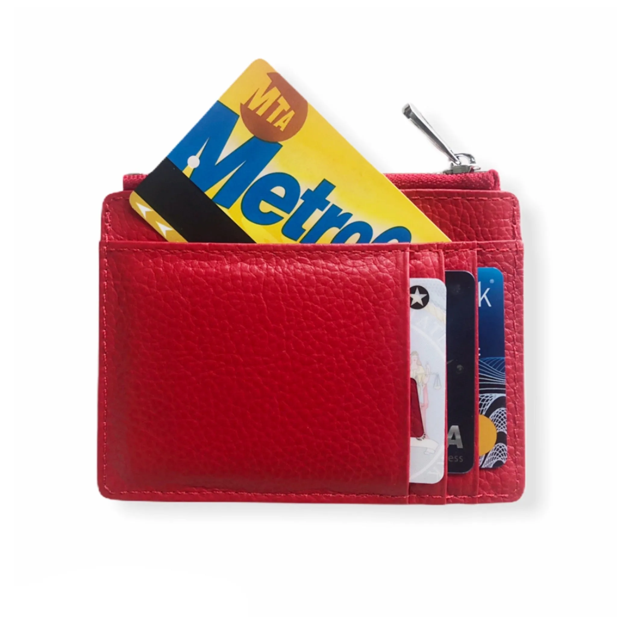 Leather Smart Wallet | Red