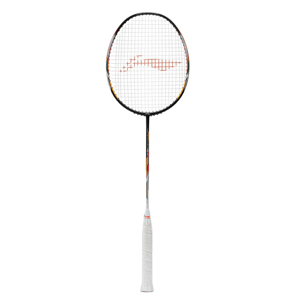 Li-Ning Windstorm 72 S Unstrung Badminton Racquet (Black/White/Orange)