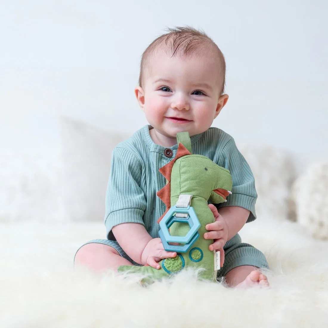 Link & Love Dino Activity Plush with Teether Toy