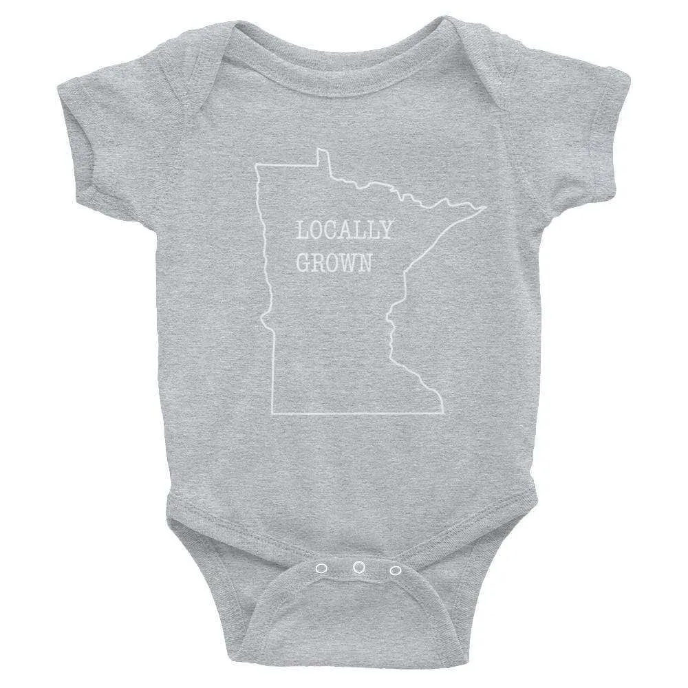 Locally Grown in Minnesota Baby Onesie