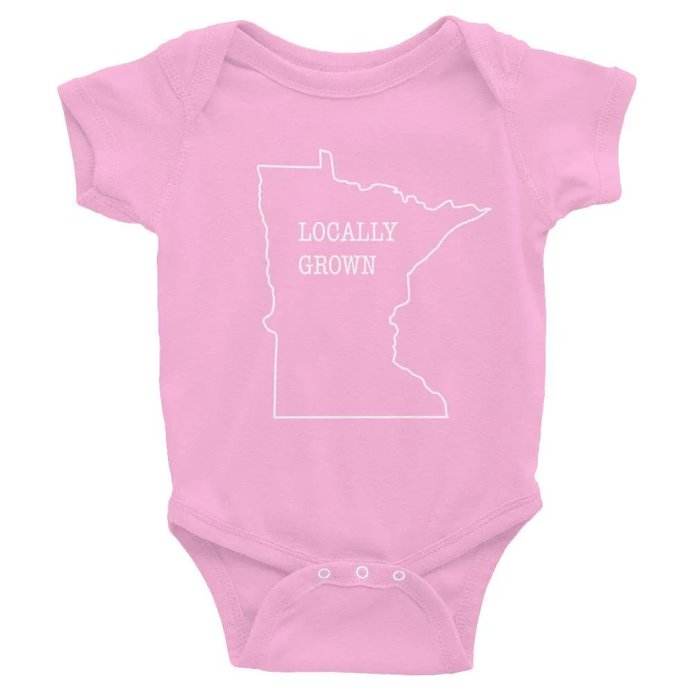 Locally Grown in Minnesota Baby Onesie