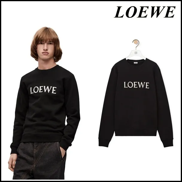 LOEWE  |Unisex Street Style Cotton Logo Luxury