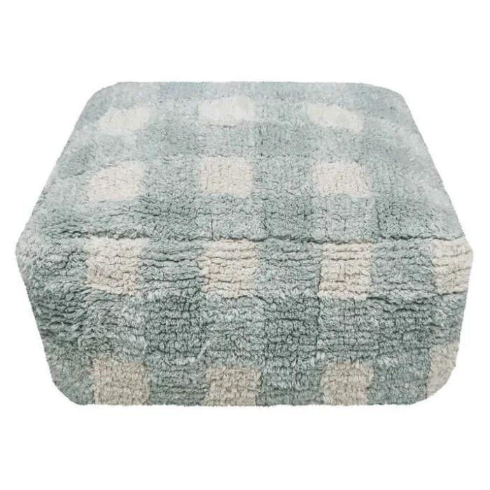 Lorena Canals Pouf Vichy Blue Sage