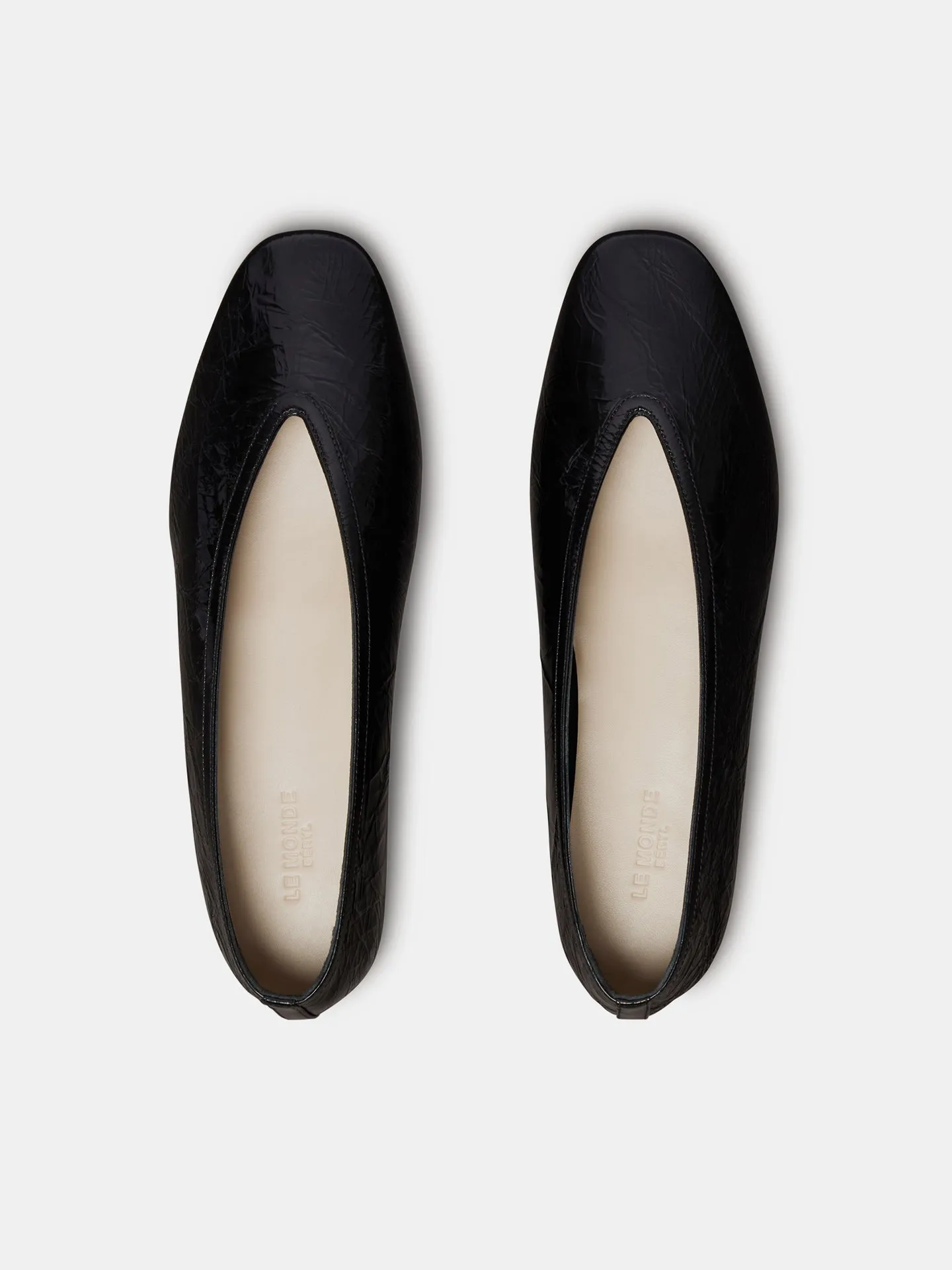 Luna Slipper / Black Naplack Leather