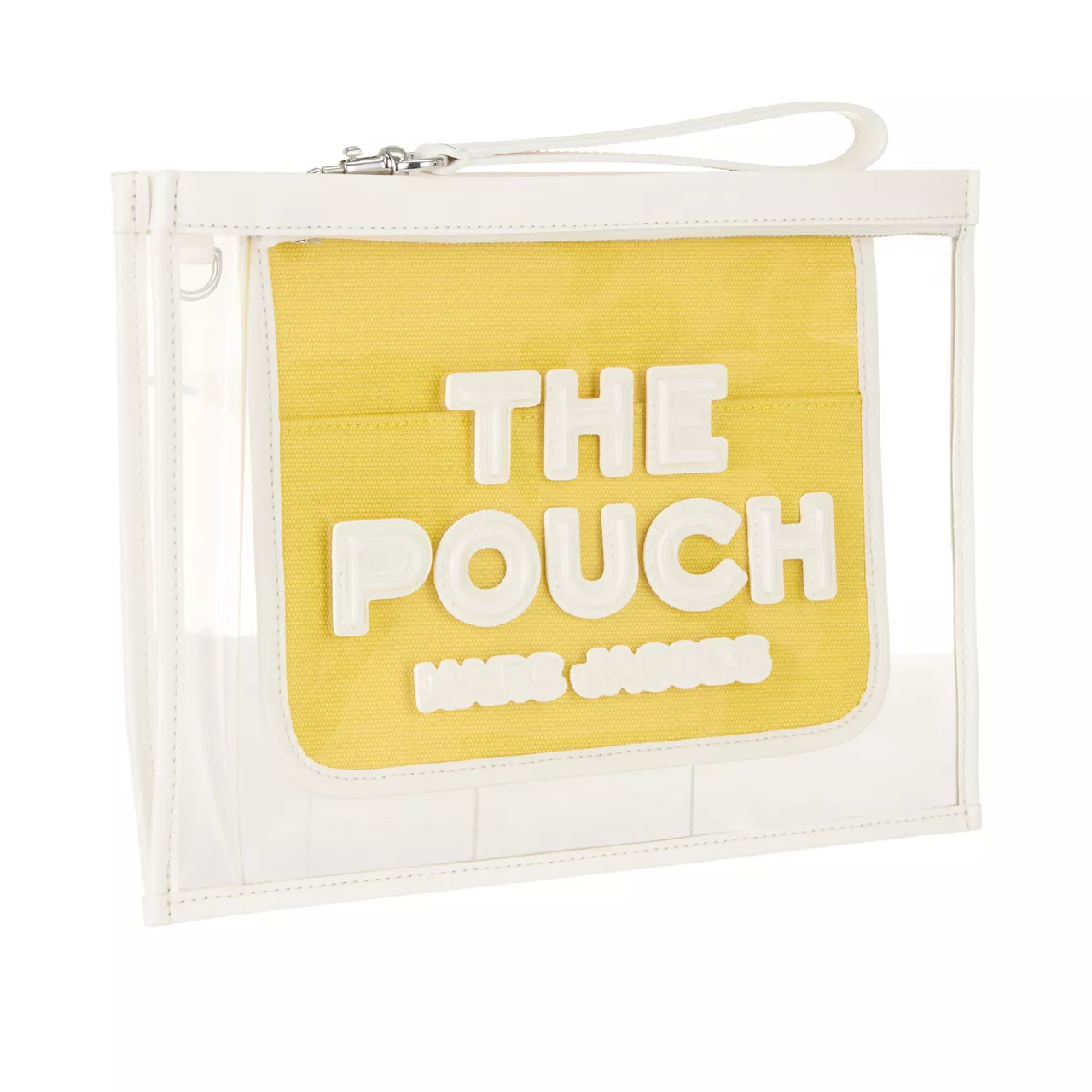 MARC JACOBS The Clear Large Pouch - White Yellow