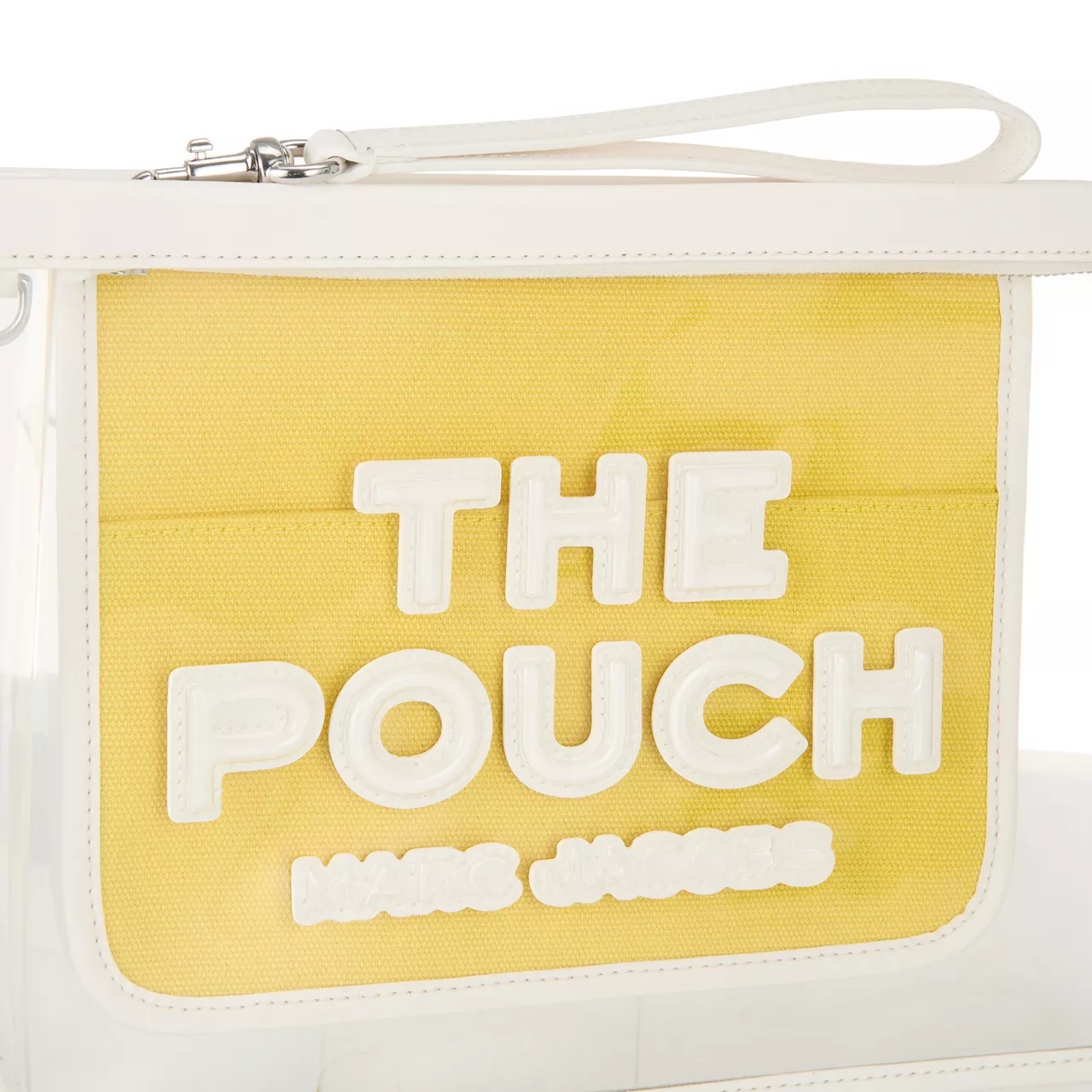 MARC JACOBS The Clear Large Pouch - White Yellow