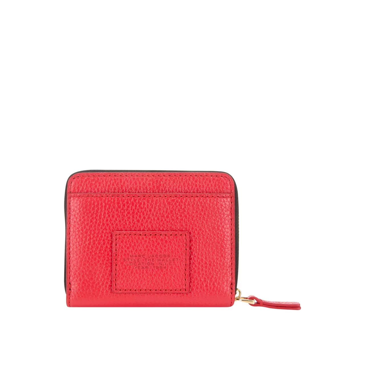 MARC JACOBS The Leather Mini Compact Wallet - True Red