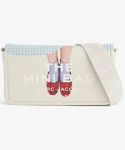 Marc Jacobs x The Wizard Of Oz The Mini graphic and gingham-print leather cross-body bag