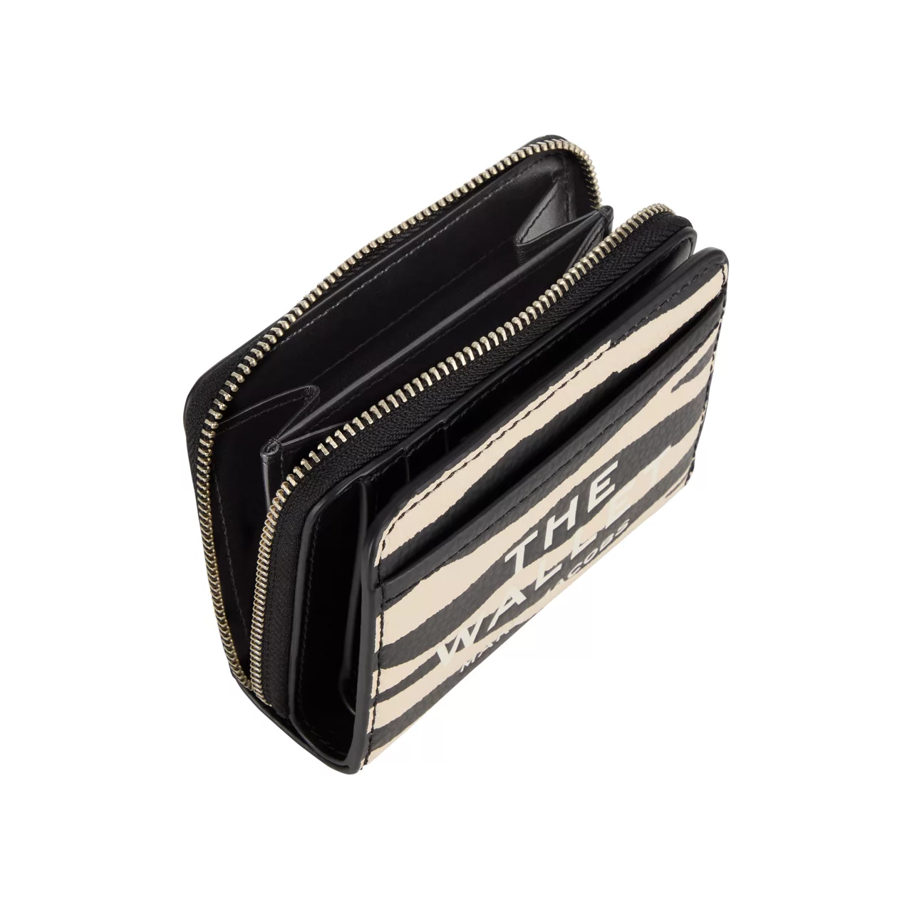 MARC JACOBS Zebra Mini Compact Wallet - Black White