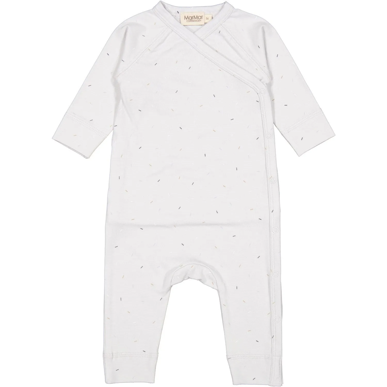 MarMar New Born Modal Smooth Print Sprinkle Blue Rulo Onesie