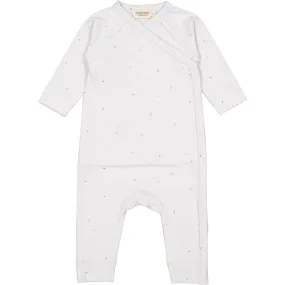 MarMar New Born Modal Smooth Print Sprinkle Blue Rulo Onesie