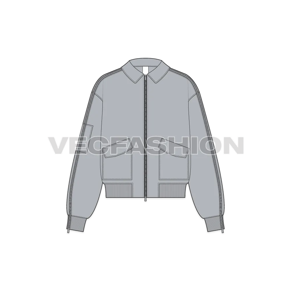 Mens Oversized Bomber Jacket