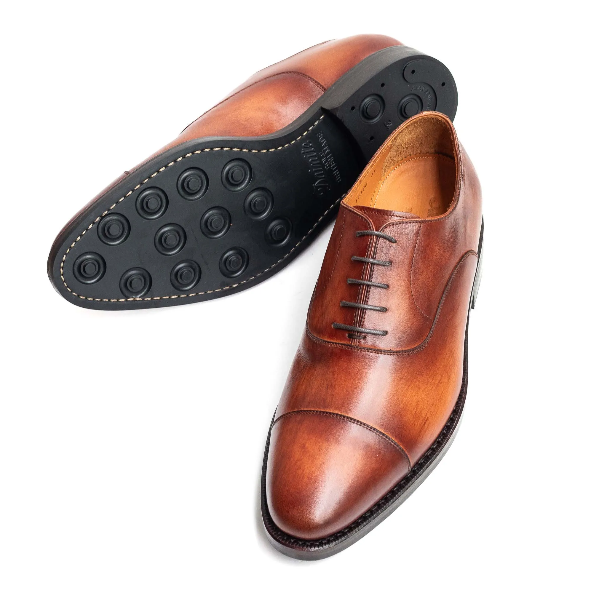 Men's Oxford Cap Toe (Dainite Sole) / Vegano Crust Marrone 98321