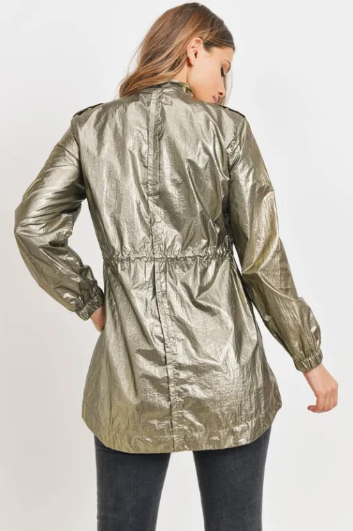 Metallic Windbreaker