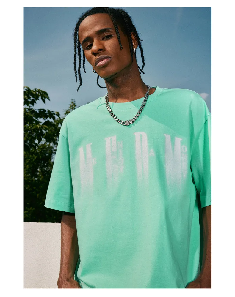 MR. ENJOY DA MONEY  |Unisex Street Style U-Neck Plain Cotton Short Sleeves