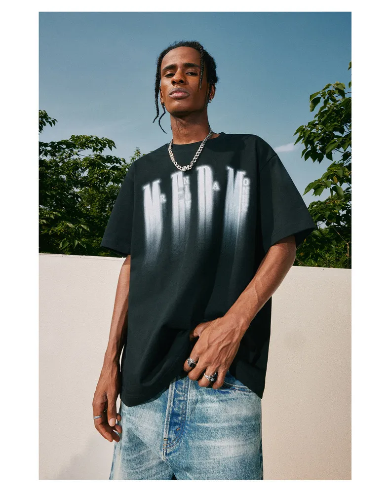 MR. ENJOY DA MONEY  |Unisex Street Style U-Neck Plain Cotton Short Sleeves