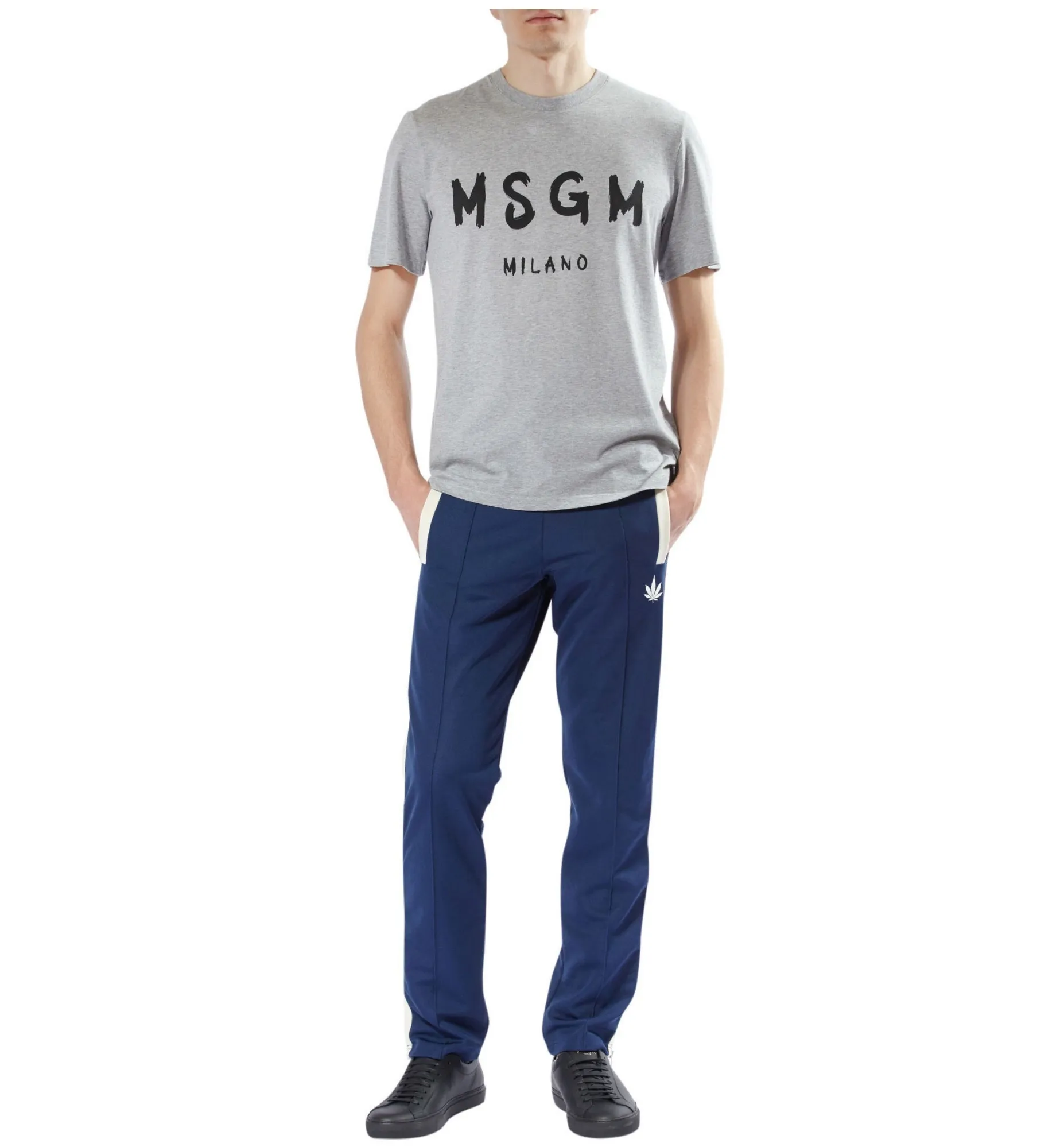 MSGM  |Unisex Cotton Logo Designers T-Shirts