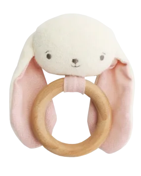 N11318P - Baby Bunny Teether Rattle Pink