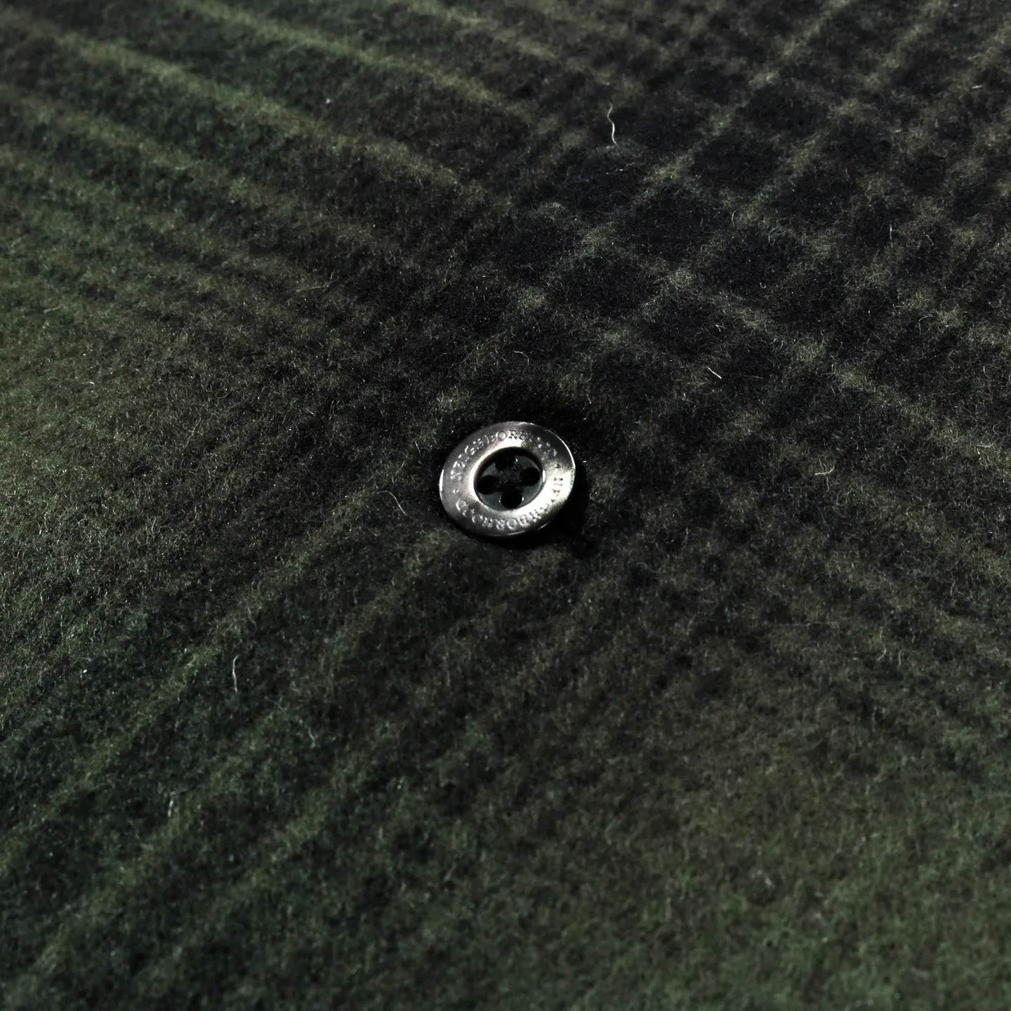 NEIGHBORHOOD WOOL OMBRE CHECK SHIRT GREEN