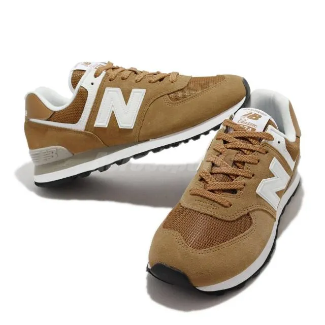 New Balance 574 NB Brown White Men Casual Lifestyle Shoe...