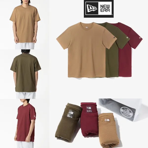 New Era  |Unisex Street Style Plain Short Sleeves Logos on the Sleeves