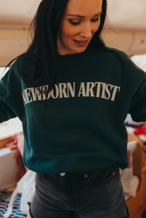 NEWBORN ARTIST drop shoulder crew