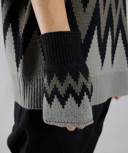 Number Nine Zigzag Jacquard Arm Warmer