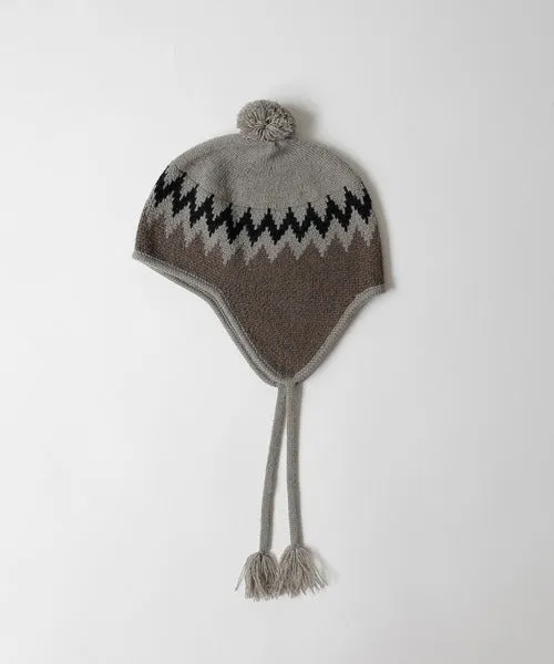 Number Nine Zigzag Jacquard Beanie