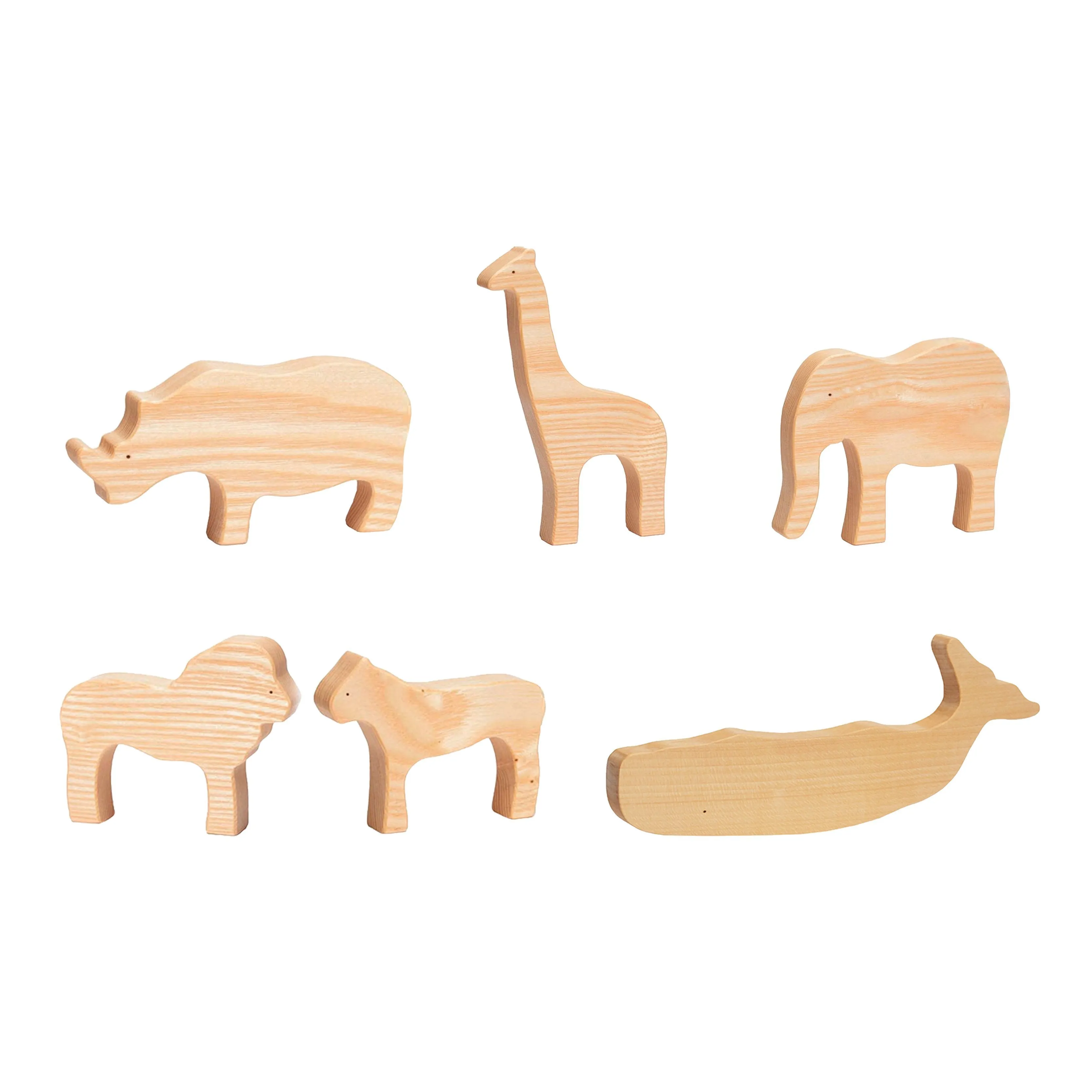 Ocamora Natural Wooden Elephant