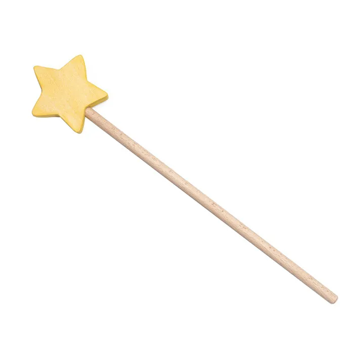 Ocamora Wooden Star Wand Yellow