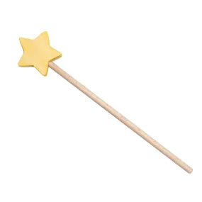 Ocamora Wooden Star Wand Yellow