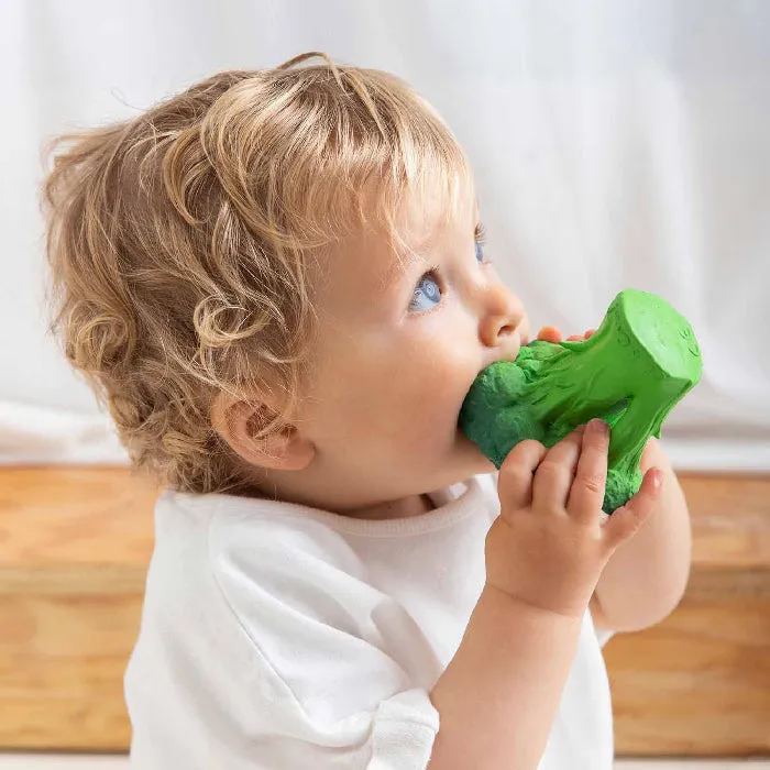 Oli&Carol Natural Rubber Teething Toy Brucy The Broccoli