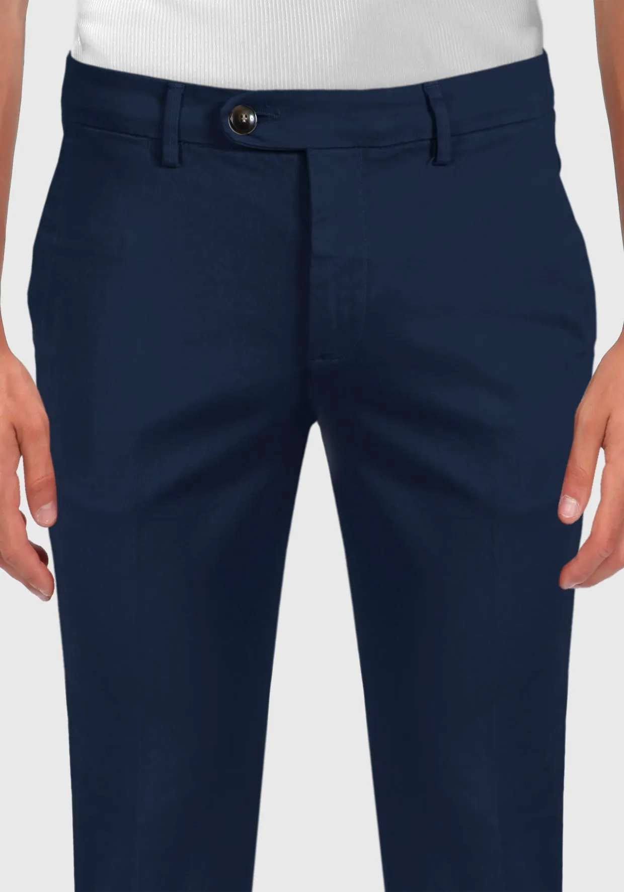 Pantalone Chinos Tasca America Cotone caldo - Blue