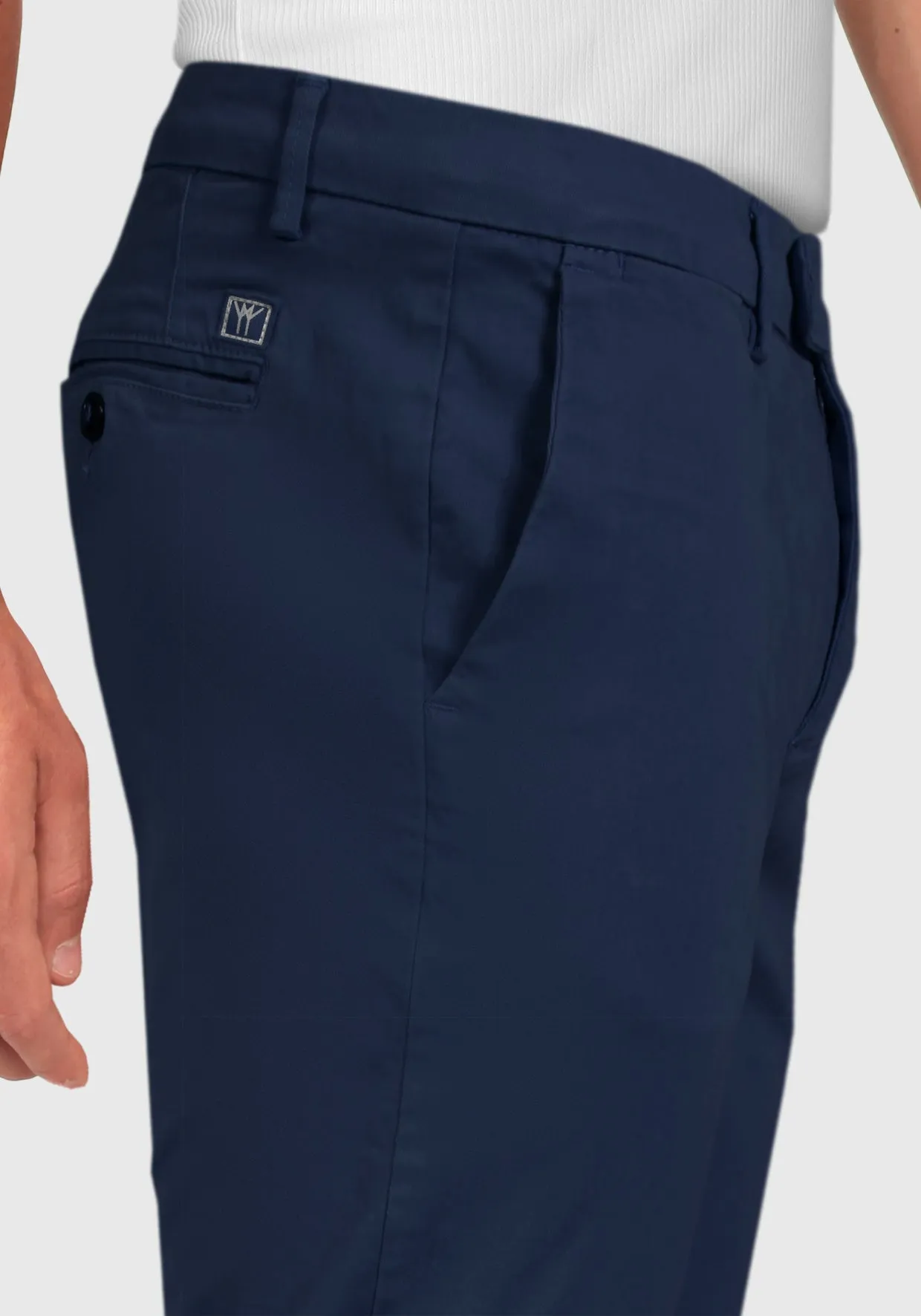 Pantalone Chinos Tasca America Cotone caldo - Blue