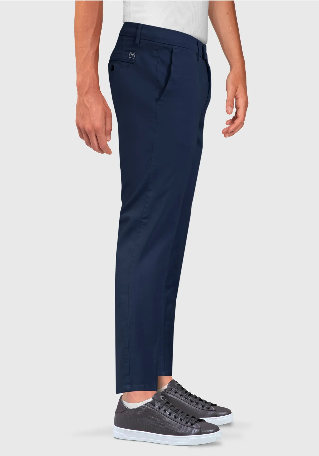 Pantalone Chinos Tasca America Cotone caldo - Blue