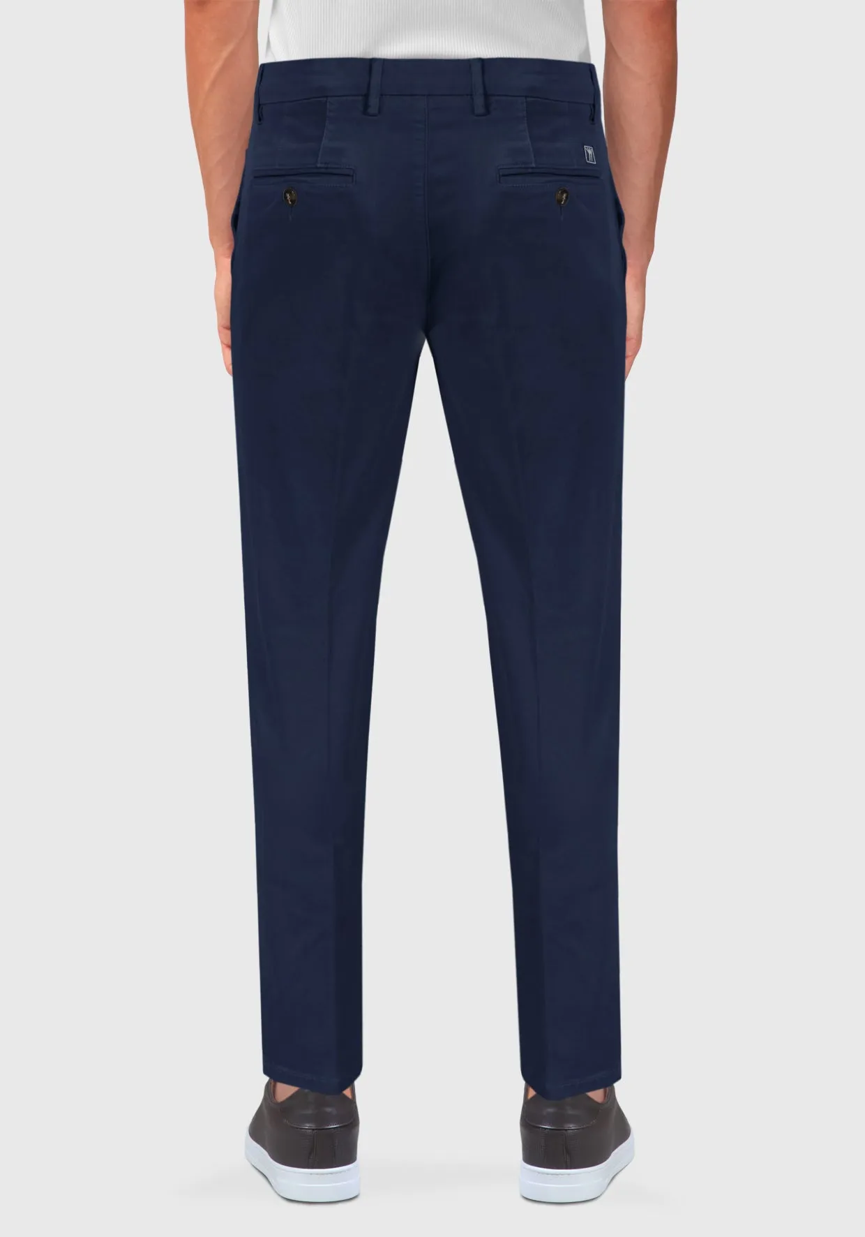 Pantalone Chinos Tasca America Cotone caldo - Blue