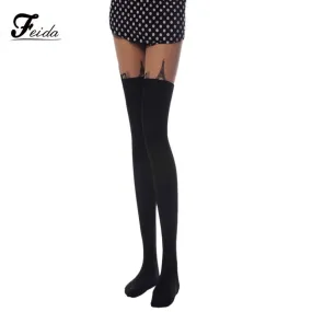 Pantyhose Women's stockings Tower Printed Tights Pantyhose stockings Feida