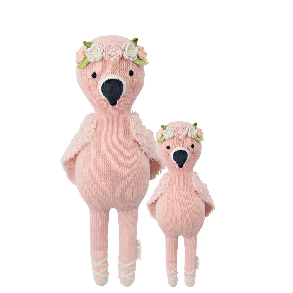 Penelope the Flamingo Knit Doll by Cuddle & Kind