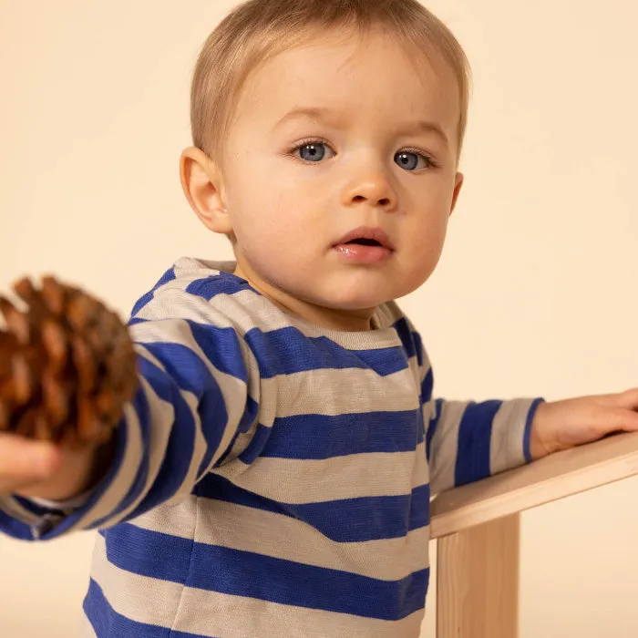 Petit Bateau Baby Lazaro T-shirt Blue Stipes