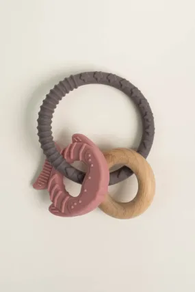 Pink Fish Teething Ring