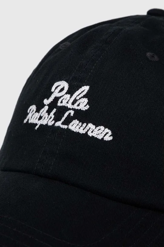 Polo Ralph Lauren cotton baseball cap black color 211954882