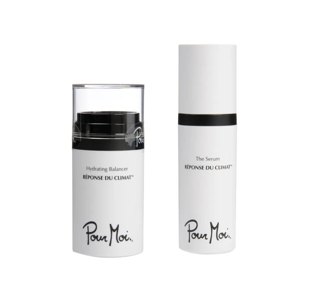 Pour Moi Climate Smart Hydrating Balancer & Black Diamond (Anti-Aging) or White Truffle (Hydration Serum Set